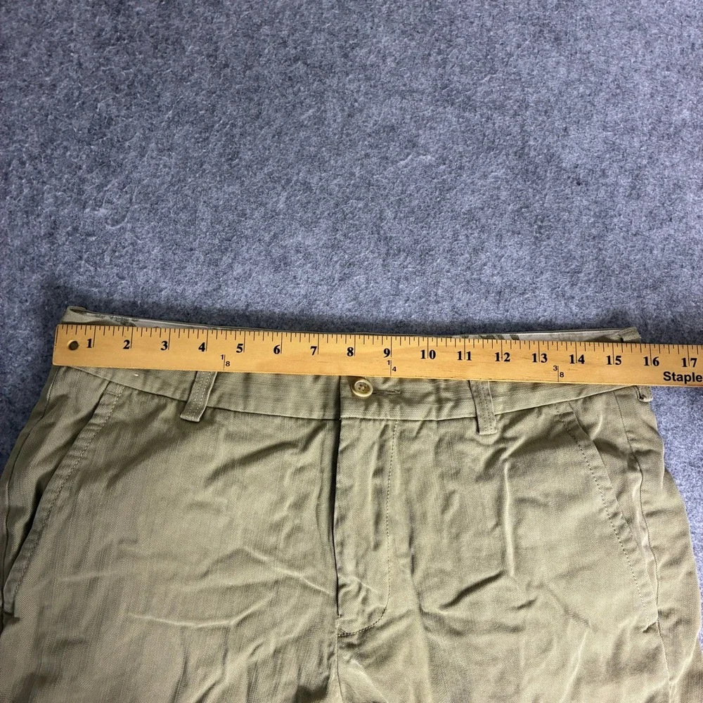 Tommy Bahama Mens 32x28 Tencel Tan Khaki Chino Pants Straight Leg Trousers